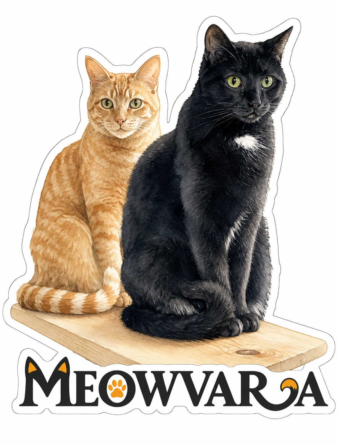 MEOWVARA cat duo artwork